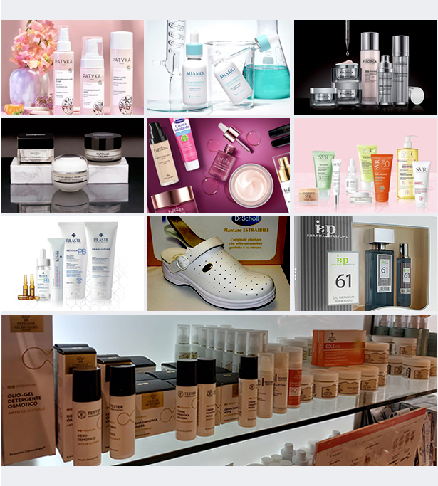Composiziopne immagini prodotti cosmetici